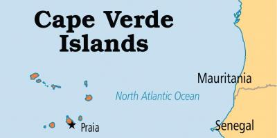 Карта Карта на островите зелени нос 