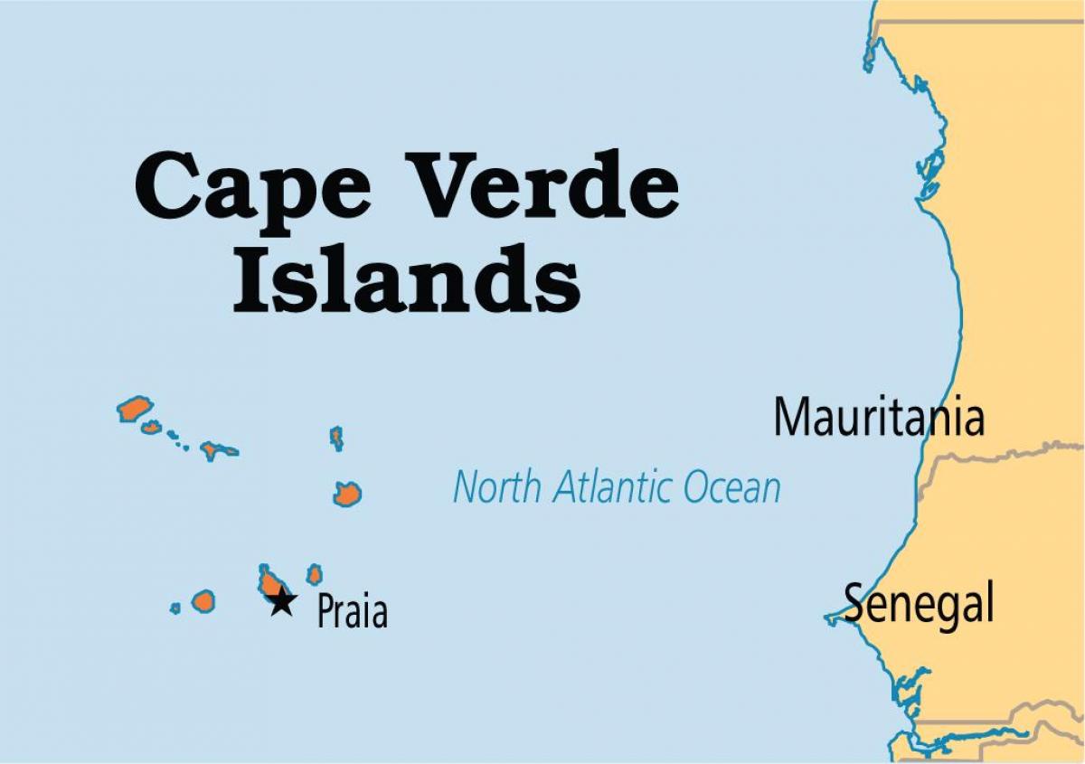 карта на Кабо Верде Африка остров 
